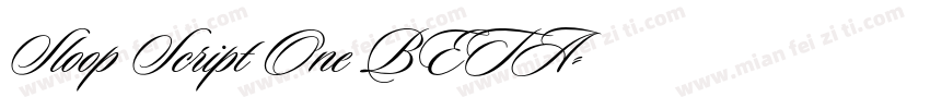 Sloop Script One BETA字体转换